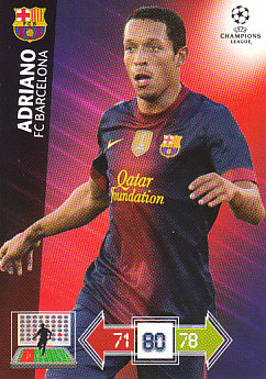 Adriano FC Barcelona 2012/13 Panini Adrenalyn XL CL #31